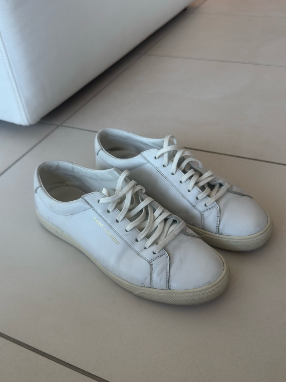 Saint Laurent Andy White Sneakers EU 42 - Picture 3 of 9